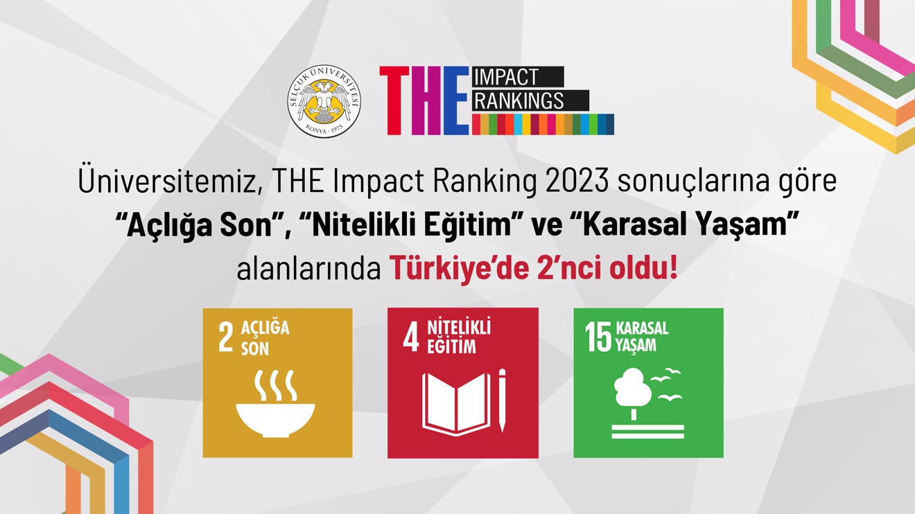 Selçuk Üniversitesi, yükselişini THE Impact Ranking 2023’te de sürdürdü